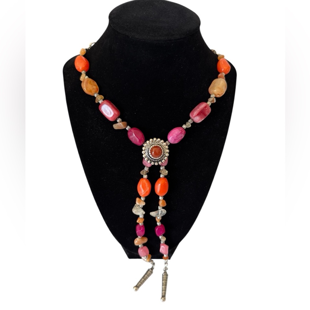 NWT Free People Beachriders Bolo Necklace in Bright Western Boho